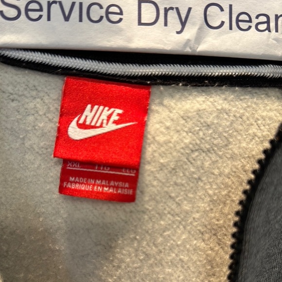Nike Gray full zip Hoodie with Neon Accents EUC XXL - Picture 4 of 12